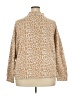 Ann Taylor LOFT Animal Print Tan Turtleneck Sweater Size 20 - photo 2
