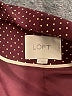 Ann Taylor LOFT 100% Polyester Polka Dots Burgundy Blazer Size S - photo 6