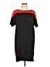 MICHAEL Michael Kors 100% Polyester Color Block Black Casual Dress Size L - photo 1