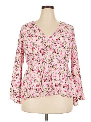 No Boundaries Long Sleeve Blouse (view 1)