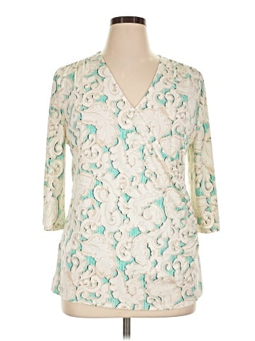 JM Collection 3/4 Sleeve Blouse (view 1)