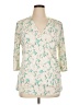 JM Collection Ivory 3/4 Sleeve Blouse Size XL - photo 1