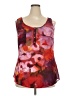 Le Chateau 100% Polyester Red Sleeveless Blouse Size XXL - photo 1