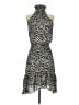 A.L.C. 100% Silk Animal Print Black Cocktail Dress Size 4 - photo 1