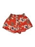 Pink Owl 100% Polyester Floral Red Shorts Size S - photo 1