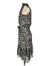 A.L.C. 100% Silk Animal Print Black Cocktail Dress Size 4 - photo 5