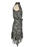 A.L.C. 100% Silk Animal Print Black Cocktail Dress Size 4 - photo 4