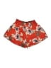 Pink Owl 100% Polyester Floral Red Shorts Size S - photo 2