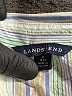 Lands' End 100% Baumwolle Stripes Green Sleeveless Button-Down Shirt Size M - photo 7