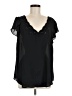 Torrid 100% Polyester Black Short Sleeve Blouse Size Med Plus (00) - photo 1