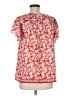 Max Studio 100% Polyester Red Short Sleeve Blouse Size M - photo 2