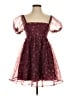 Altar'd State 100% Polyester Hearts Burgundy Cocktail Dress Size XS - photo 1