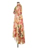 Hutch 100% Polyester Tropical Pink Tan Cocktail Dress Size 1X - photo 5