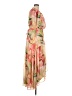 Hutch 100% Polyester Tropical Pink Tan Cocktail Dress Size 1X - photo 4