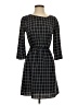 Everly 100% Polyester Plaid Black Casual Dress Size S - photo 1