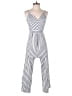 Timing Stripes White Jumpsuit Size S - photo 1