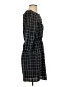 Everly 100% Polyester Plaid Black Casual Dress Size S - photo 4