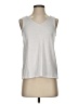 Ann Taylor LOFT Outlet Silver Sleeveless Top Size XS - photo 1