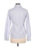 Theory Checkered-gingham Purple Long Sleeve Button-Down Shirt Size M - photo 2