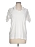 Marks & Spencer 100% Cotton White Short Sleeve Top Size L - photo 1