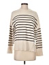 Zara Stripes Ivory Turtleneck Sweater Size S - photo 1