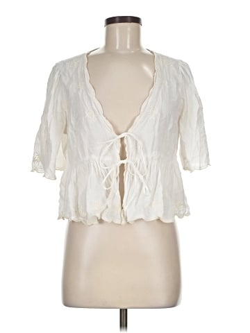 American Eagle Outfitters 3/4 Sleeve Blouse (view 1)