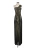 BCBGMAXAZRIA 100% Polyester Solid Gold Black Cocktail Dress Size 4 - photo 1