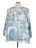 J.Jill 100% Rayon Blue 3/4 Sleeve Blouse Size 3X - photo 1