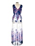 Pink Owl 100% Polyester Print Blue Cocktail Dress Size L - photo 2