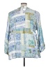J.Jill 100% Rayon Blue 3/4 Sleeve Blouse Size 3X - photo 2