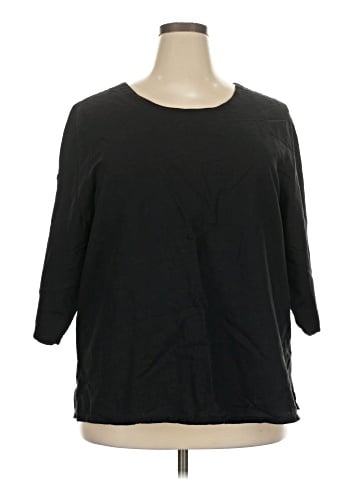 Hot Cotton 3/4 Sleeve Top (view 1)
