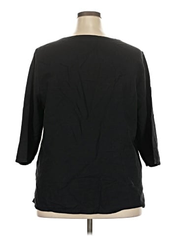 Hot Cotton 3/4 Sleeve Top (view 2)