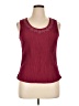 Jaclyn Smith Burgundy Sleeveless Blouse Size XL - photo 1