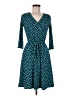 41Hawthorn 100% Polyester Print Teal Casual Dress Size M - photo 1