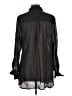 Daisy Fuentes Black Long Sleeve Button-Down Shirt Size L - photo 2