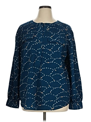 Ann Taylor Long Sleeve Blouse (view 1)