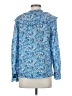J.Crew 100% Cotton Paisley Blue Long Sleeve Blouse Size XS - photo 2