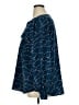 Ann Taylor 100% Polyester Stars Blue Long Sleeve Blouse Size XL - photo 5