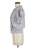 Alberta Ferretti 100% Silk Gray Short Sleeve Silk Top Size 6 - photo 5