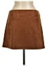 MNG Solid Brown Casual Skirt Size M - photo 2