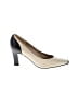 St. John Color Block Ivory Heels Size 6 - photo 1