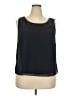 Le Bos 100% Polyester Black Sleeveless Blouse Size 18 - photo 1