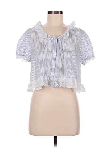 American Eagle Outfitters Short Sleeve Blouse (view 1)