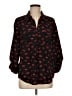 Joie 100% Polyester Hearts Black Long Sleeve Blouse Size M - photo 1