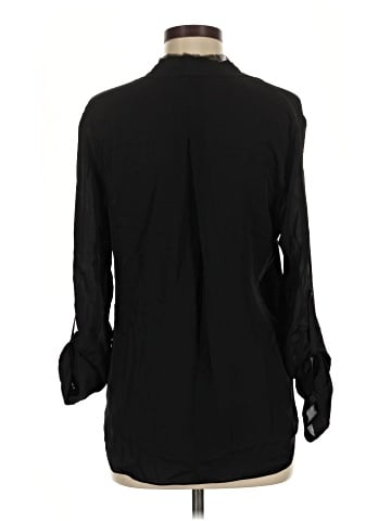Elie Tahari Long Sleeve Silk Top (view 2)