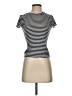Splendid Stripes Ivory Short Sleeve Turtleneck Size XS - photo 1