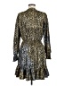 MICHAEL Michael Kors Animal Print Metallic Gold Cocktail Dress Size M - photo 2