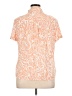 Croft & Barrow 100% Rayon Tropical Orange Short Sleeve Blouse Size XL - photo 2