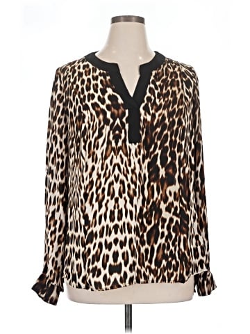 Worthington Long Sleeve Blouse (view 1)