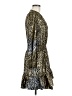 MICHAEL Michael Kors Animal Print Metallic Gold Cocktail Dress Size M - photo 4